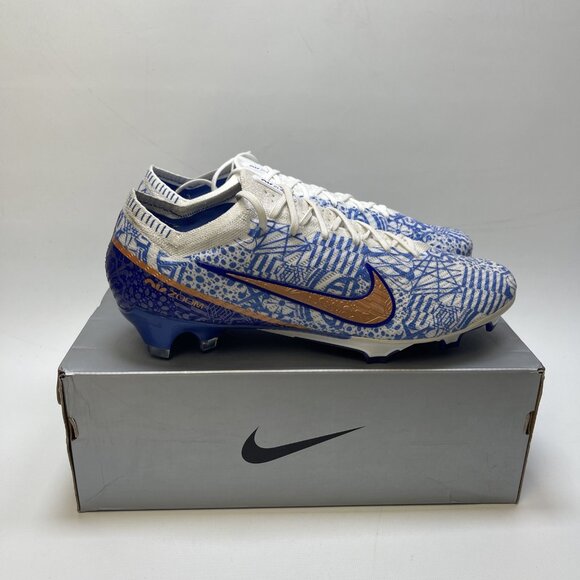 Nike Zoom Vapor 15 Elite CR7 FG White/Metallic Copper-Concord 12.5 US DQ5299 182 - Picture 2 of 11